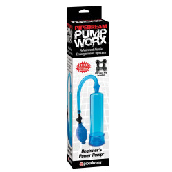 Pump Worx Pompe à pénis Worx Beginners 19 x 5 cm Bleu